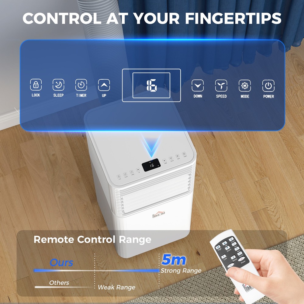 10000 BTU Mobile Air Conditioner for Cooling and Dehumidifying
