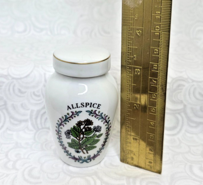 Gloria Vanderbilt Concepts 17 Ceramic SPICE JAR SET *Franklin Mint NICE!