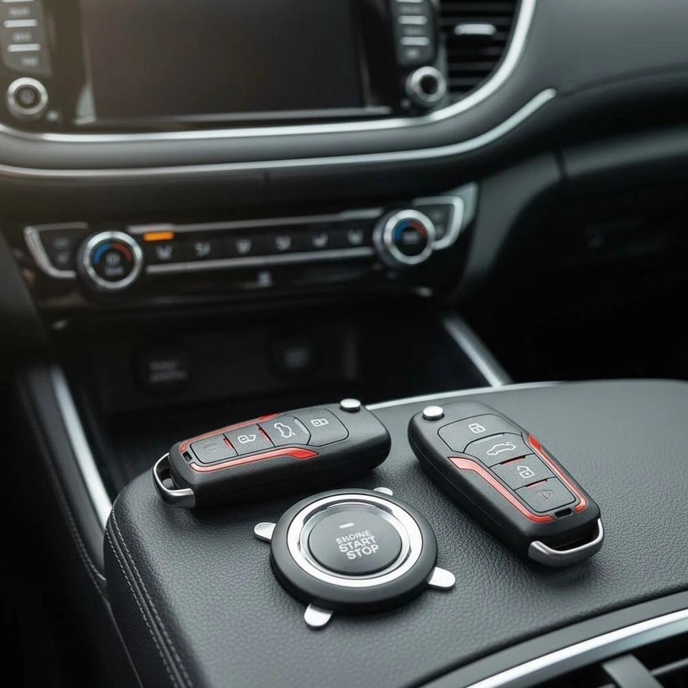 All-in-One Keyless Entry & Remote Engine Start System with Emergency Override