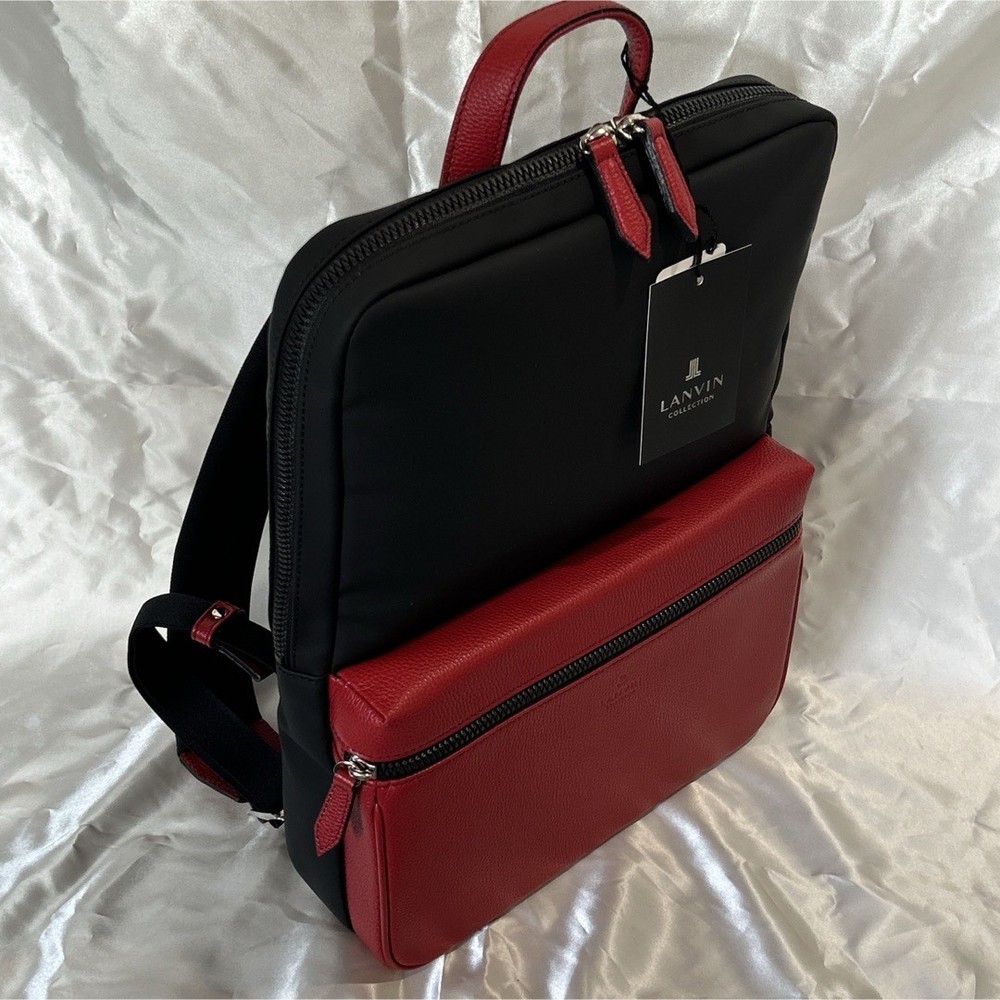 Lanvin Eclat Cowhide A4 size Rucksack Regular Used From Japan