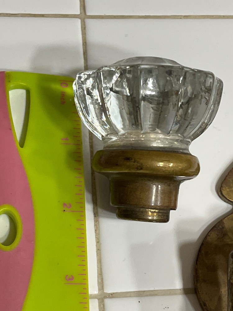 Antique marbled handle door knobs lock brass glass knob & knocker 032725@