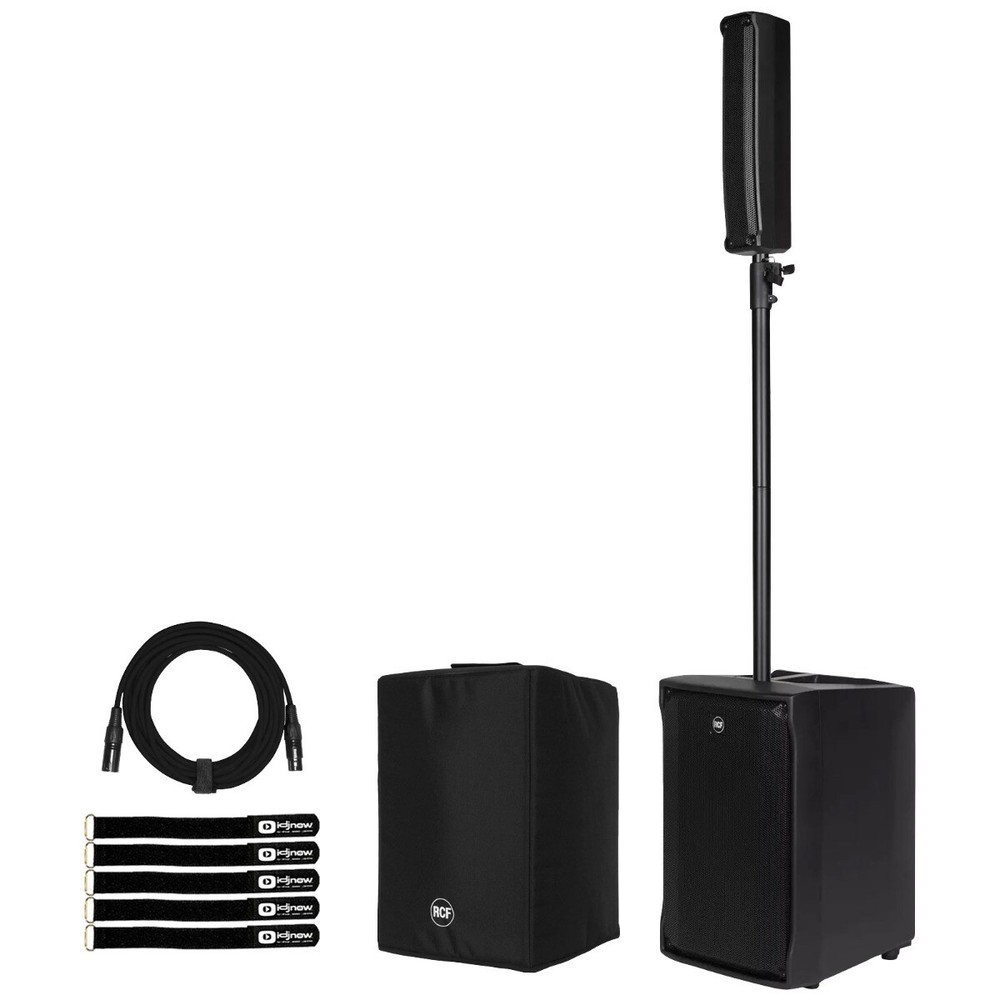 RCF Evox J8 Active Two Way Portable Array with Cable and Cover