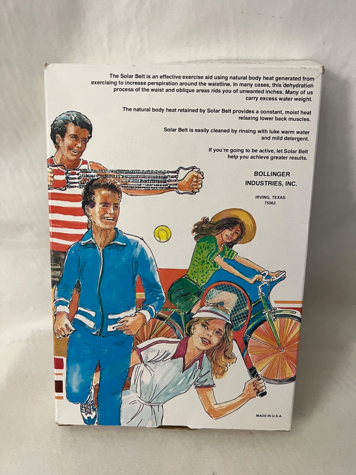 Vintage SOLAR Zipper Belt Waist Trimmer Extra-Large 39"-42" NOS NEW! Bollinger