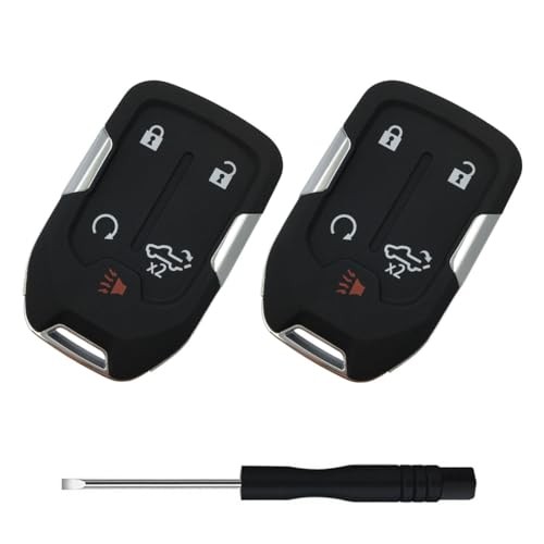 Replacement Smart Keyless Entry Remote Control Key Fob Case Cover 5 Button-2pcs