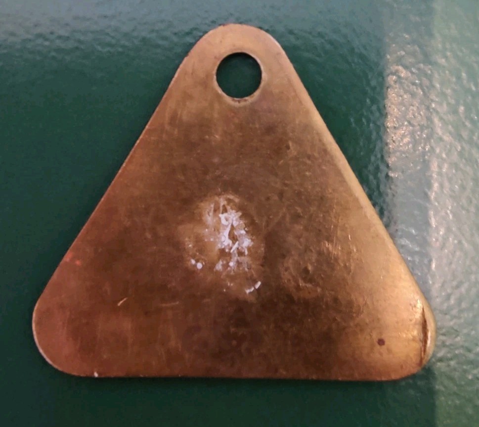 Duckmanton Mines Service Centre 597 Pit Check Tally Token