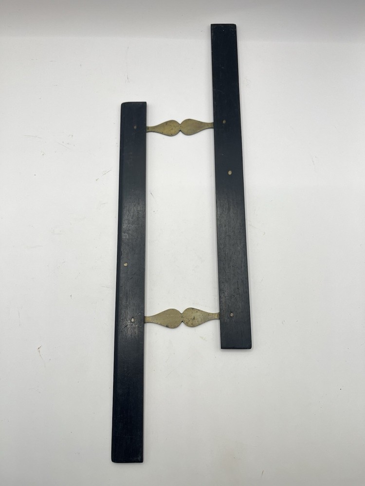 Vintage Ebony and brass 12" parallel rule navigation