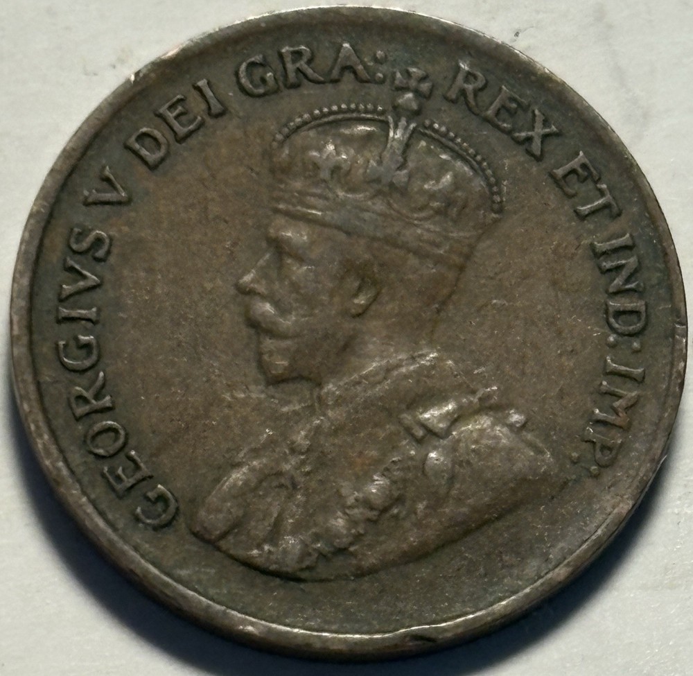 🇨🇦 1931 Canada One Cent, King George V — Circulated
