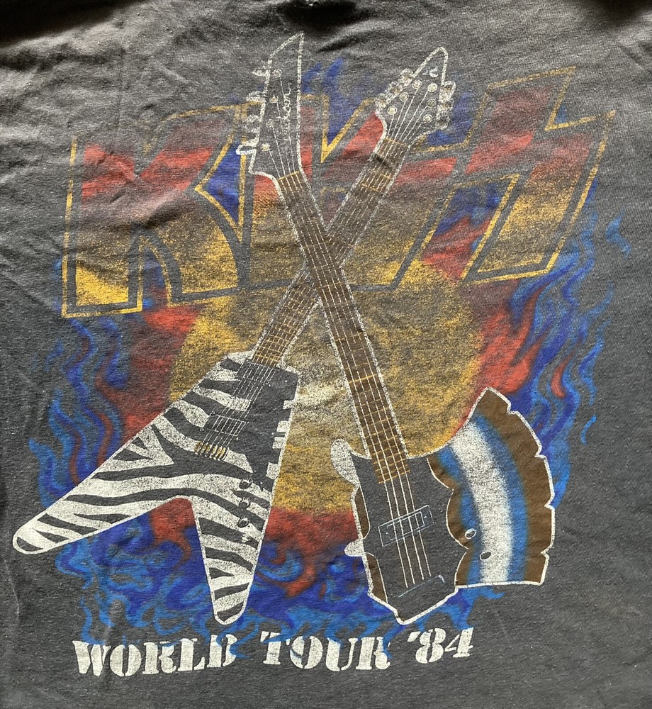 KISS 1984 World Tour Original Concert T-Shirt Size L