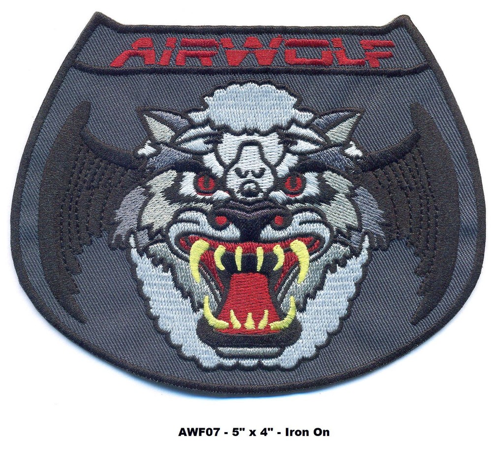 5" AIRWOLF HELICOPTER PILOT SUBDUED SCREEN VERSION PATCH - AWF07
