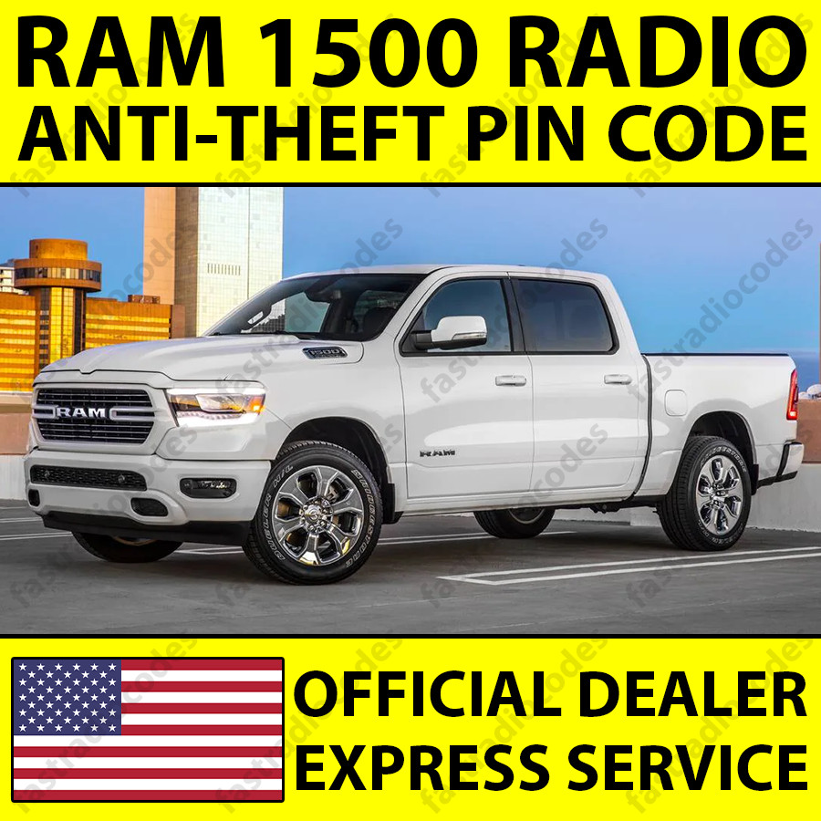 ✅RAM 1500 CAR RADIO ANTI-THEFT UNLOCKING PIN CODE FAST & RELIABLE SERVICE✅