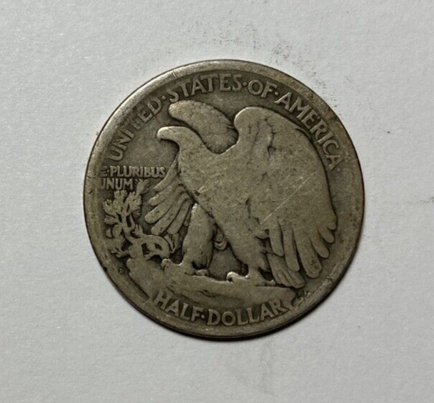 1919-D Walking Liberty Half Dollar Nice Original Good+