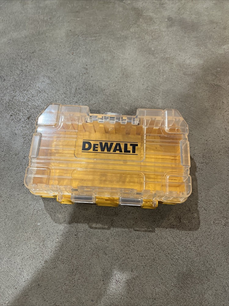 DEWALT TOUGH CASE SM BIT TIP STORAGE ORGANIZER STACKABLE INTERLOCKING EMPTY