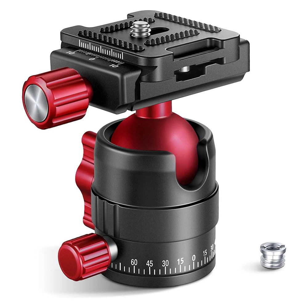360° Panoramic Ball Head Quick Release Plate for Tripod Monopod Slider Camera