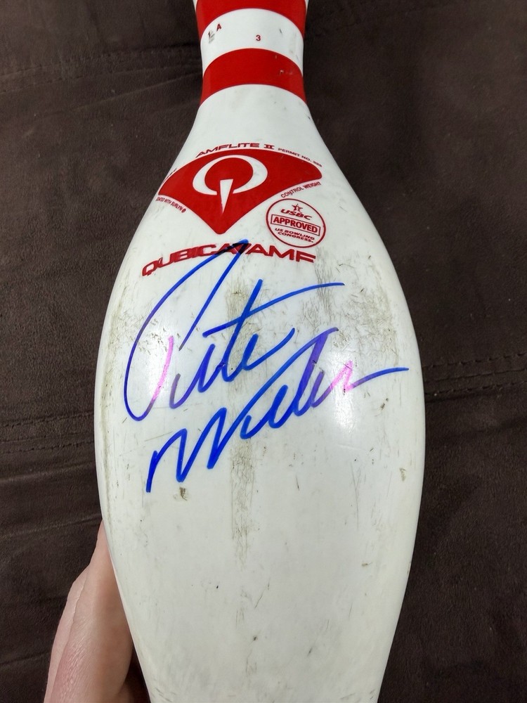 Pete Weber Signed Bowling Pin with JSA COA