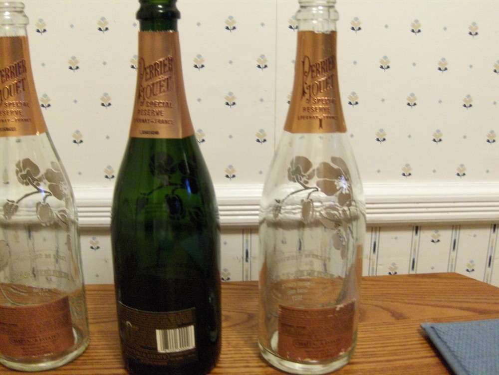 PERRIER JOUET CHAMPAGNE BOTTLES