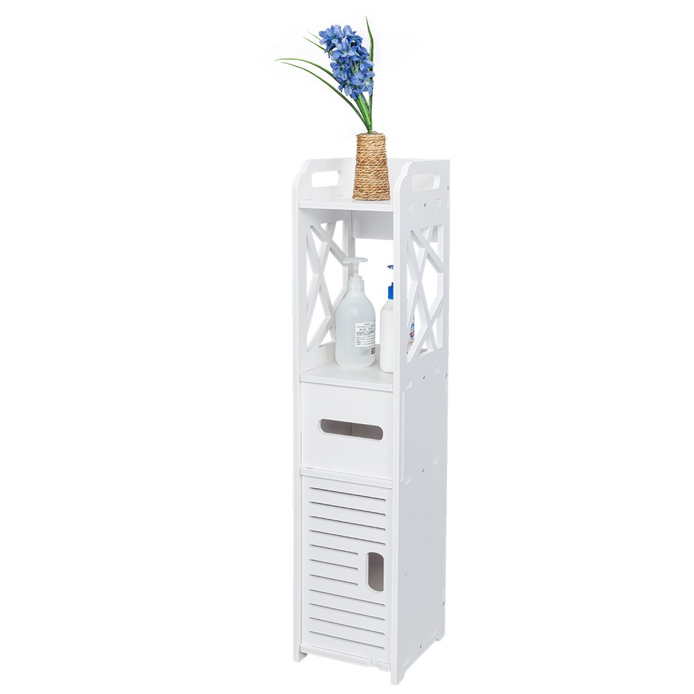 Bathroom Storage Shelf Drawer Multi Compartment Organizer Wate