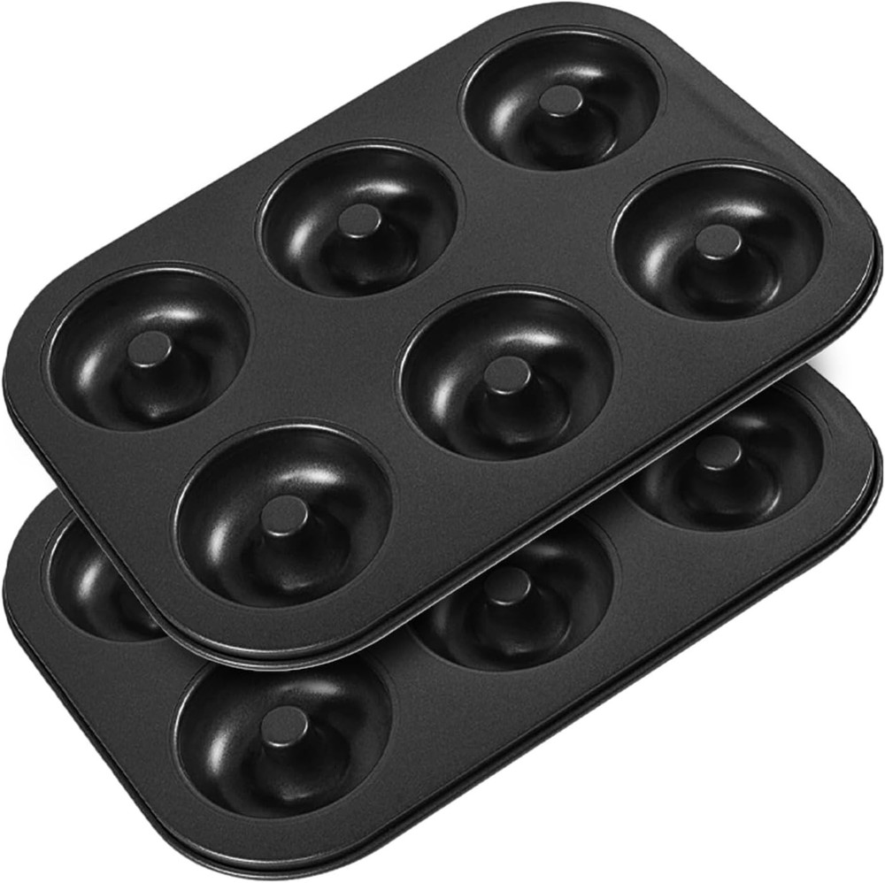 2 Pc Donut Pan Doughnut Baking Pan Nonsti Carbon Steel Baking