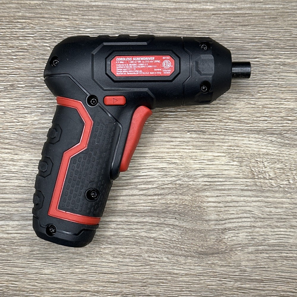 Hyper Tough 4-Volt Max Lithium-Ion Angle Grip Screwdriver, 80152
