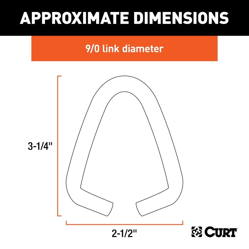 CURT 82940 9/0 Joining Link (Raw)