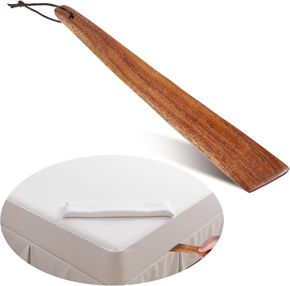 Compact Arthritis-Friendly Bed Sheet Lifter Tool - 12 inch Easier Sheet Making