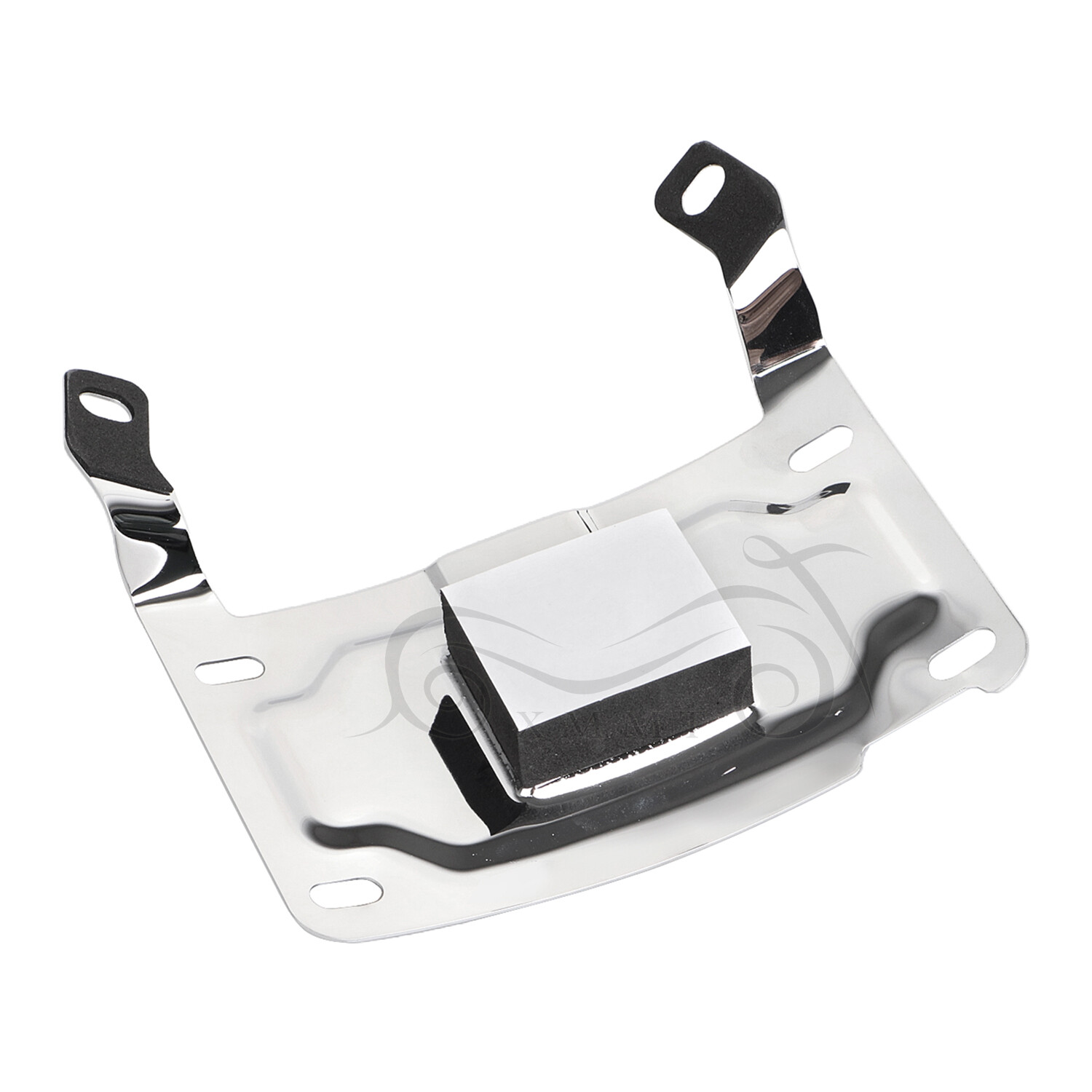 Chrome License Plate Relocation Mount Kit For Harley Tour Glide Ultra Classic