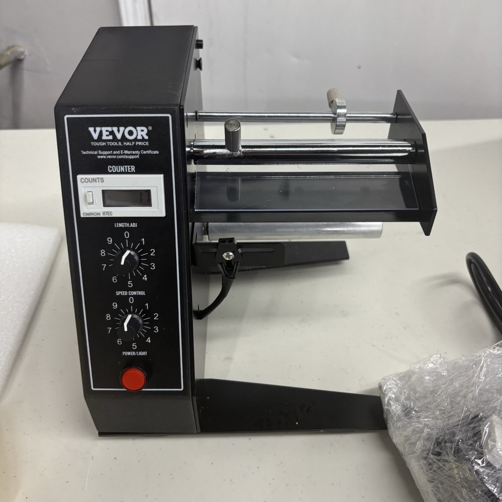 VEVOR Automatic Label Dispenser Electric Machine w/ Counter Adjustable Speed