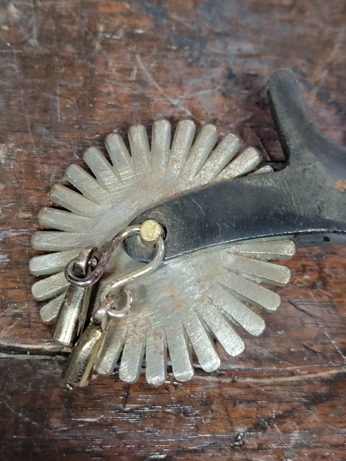 Vintage Western Spurs With Leather Strap