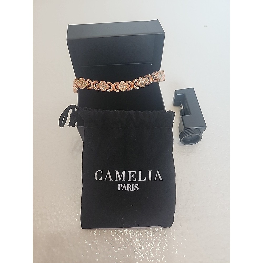 Magnet Braclet Rose Colored Camelia Paris