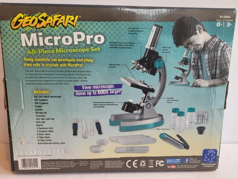 GeoSafari MicroPro Microscope Set 48 Pc EI-5301