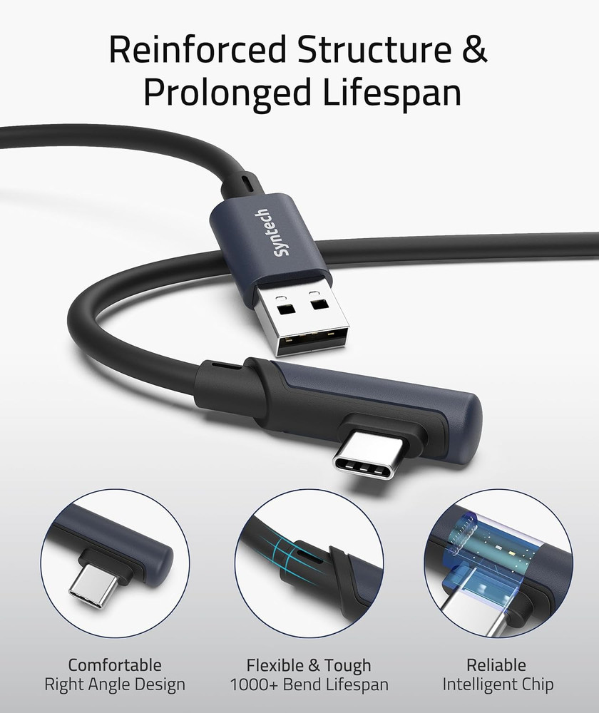 Syntech Link Cable 10 FT Compatible with Oculus/Meta Quest 3/Meta Quest 3S, Ques