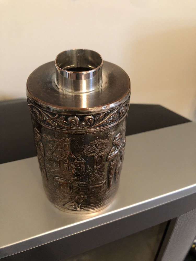 Vintage Ornate Italian Silver Plated Container