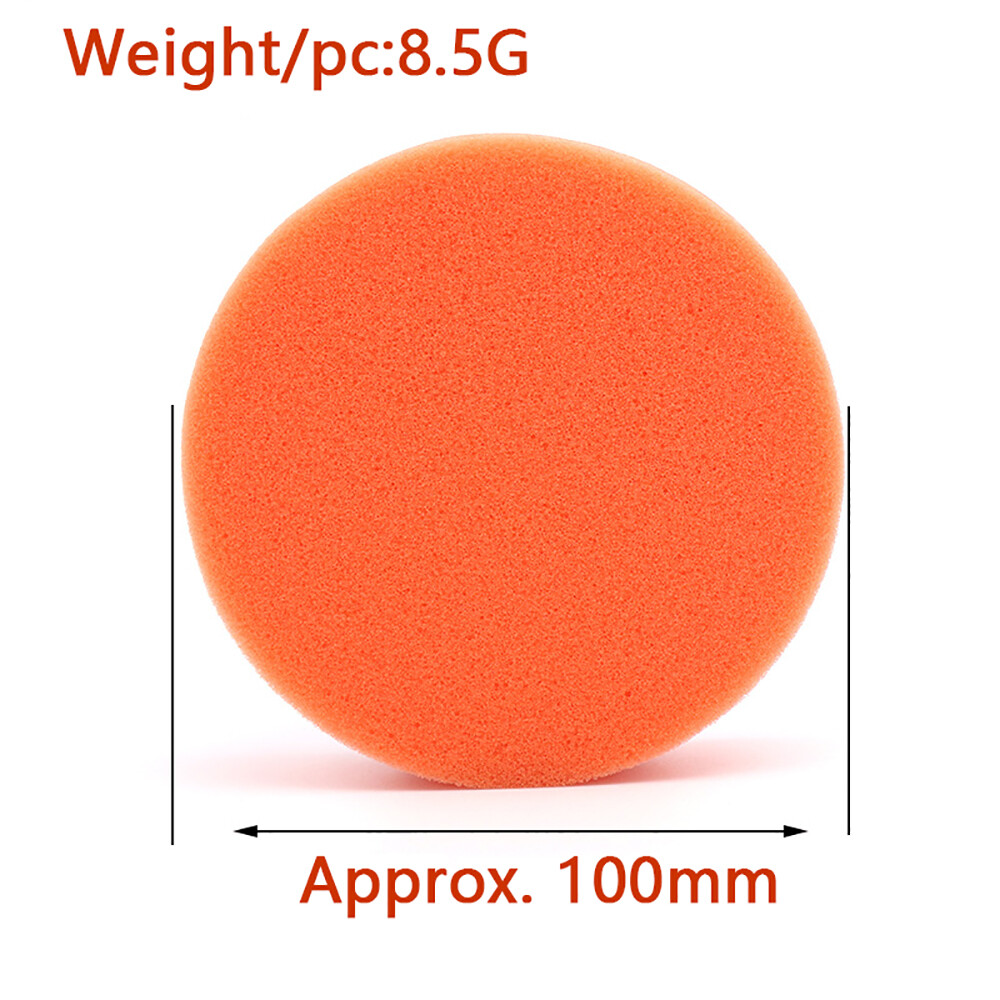 Polishing Sponge Pad Buffing Buffer Pads Waxing, Hook and Loop Back 100mm 125 mm