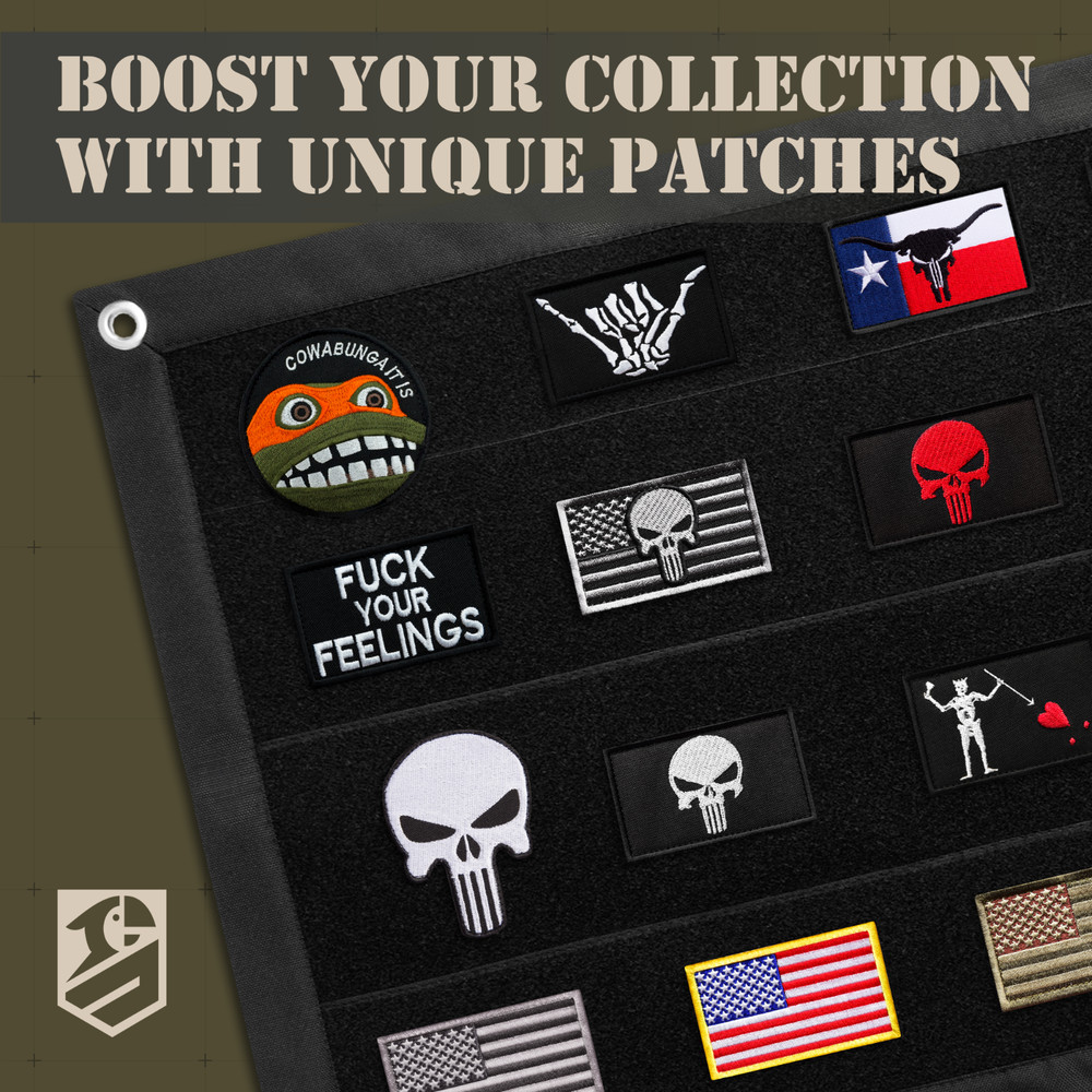 Cowabunga Patch Funny Ninja Turtle Embroidered Patch Hook & Loop Backing