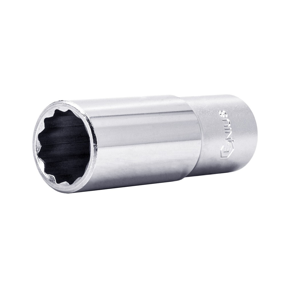 Genius Tools 1/2" Dr. 7/16" Deep Hand Socket (12-Point) - 477814