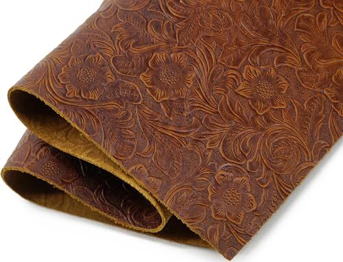 Bump Texture Tooling Leather Sheets Plain Geometric Pattern Printed Leather S...