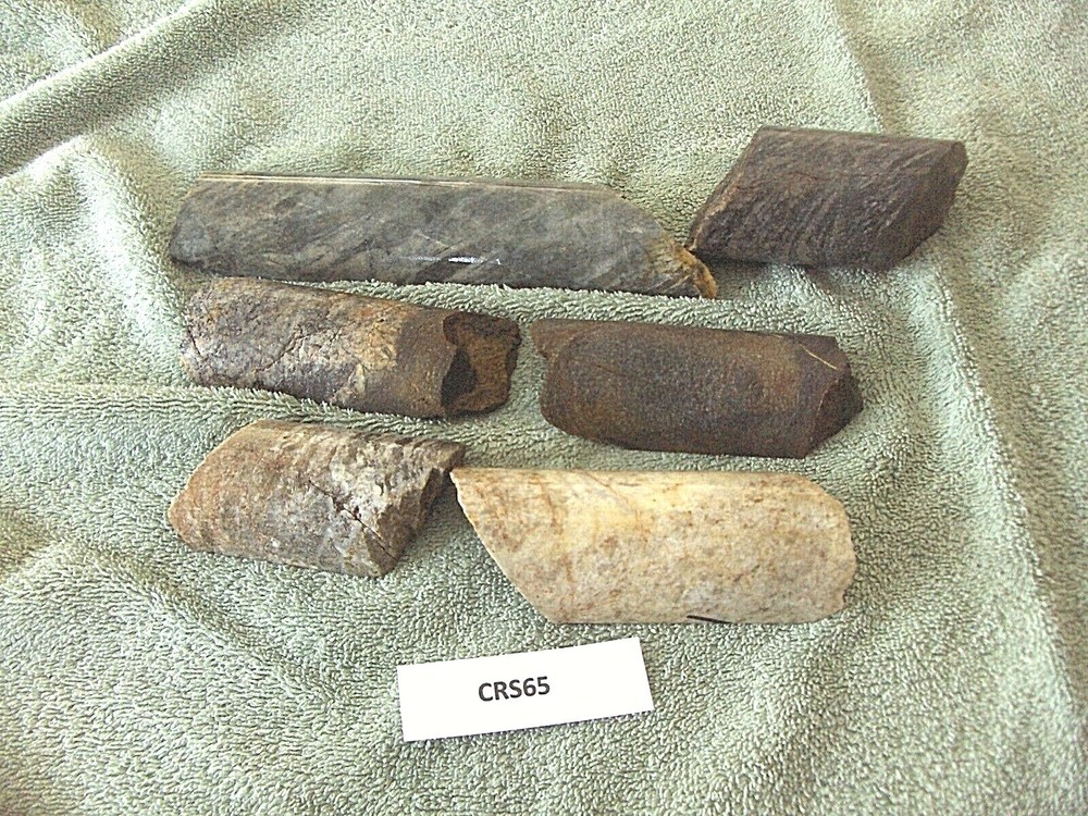 Split Core Samples From Alaska Gold Mine 6 Pieces Split Unsplit CRS65
