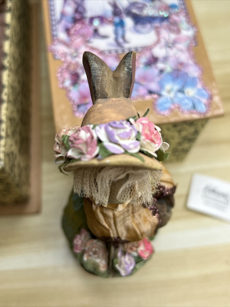 Katherine’s Collection Doll With Basket Easter 6 1/2” Tall
