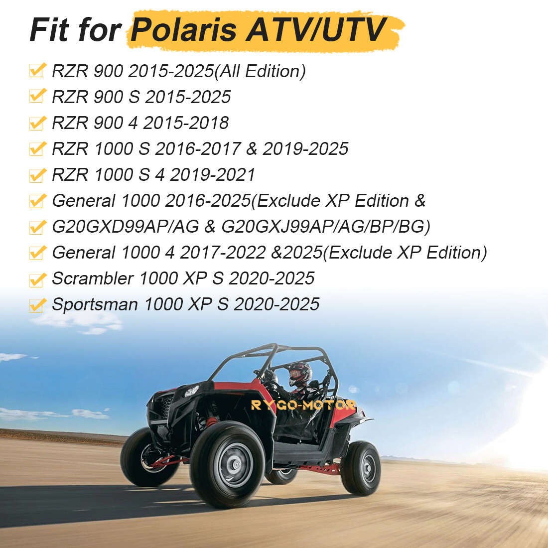 Front/Rear Wheel Hub for Polaris RZR 900 RZR Trail 900 RZR Trail S 900 2015-2025