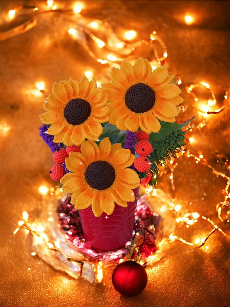 Crochet sunflower 🌻🌻🌻