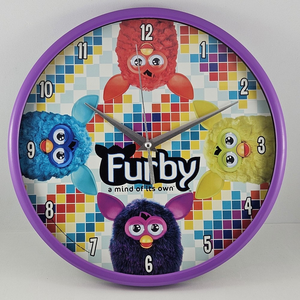 Furby wall clock 2014 Hasbro boxed