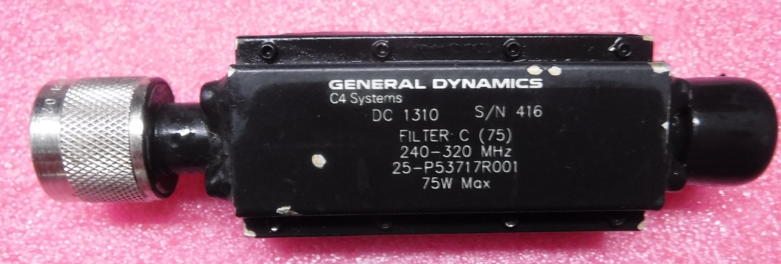 GENERAL DYNAMICS 240-320  TACTICAL BAND FILTER   FREE SHIPPING