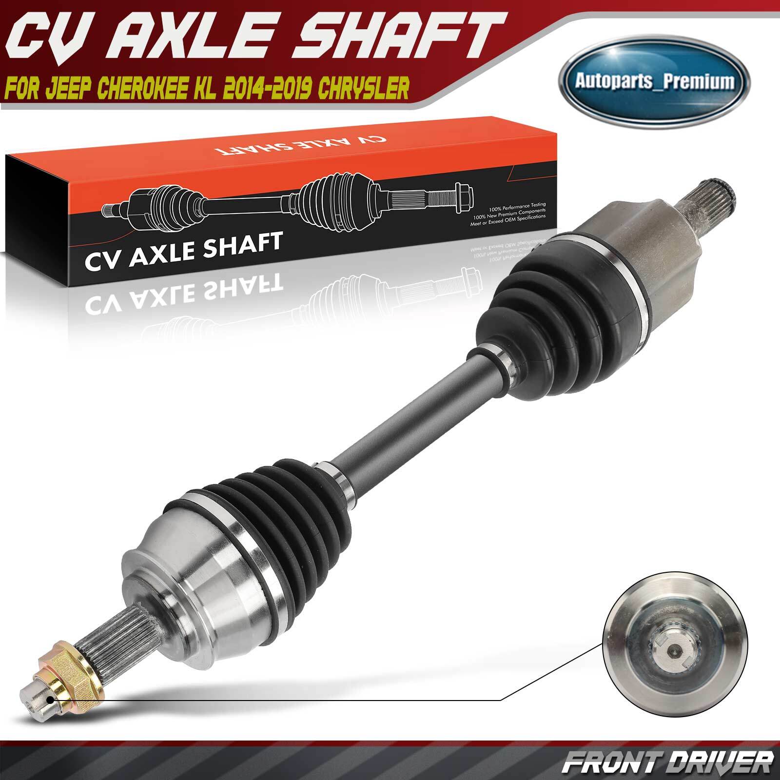 Front Left CV Axle Assembly for Jeep Cherokee KL 2014-2019 Chrysler 200 15-17