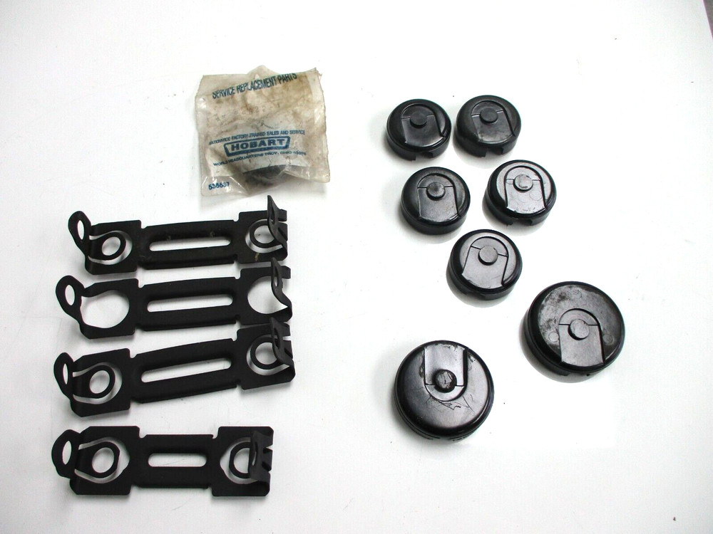 Hobart mixer motor capacitor caps and brackets.