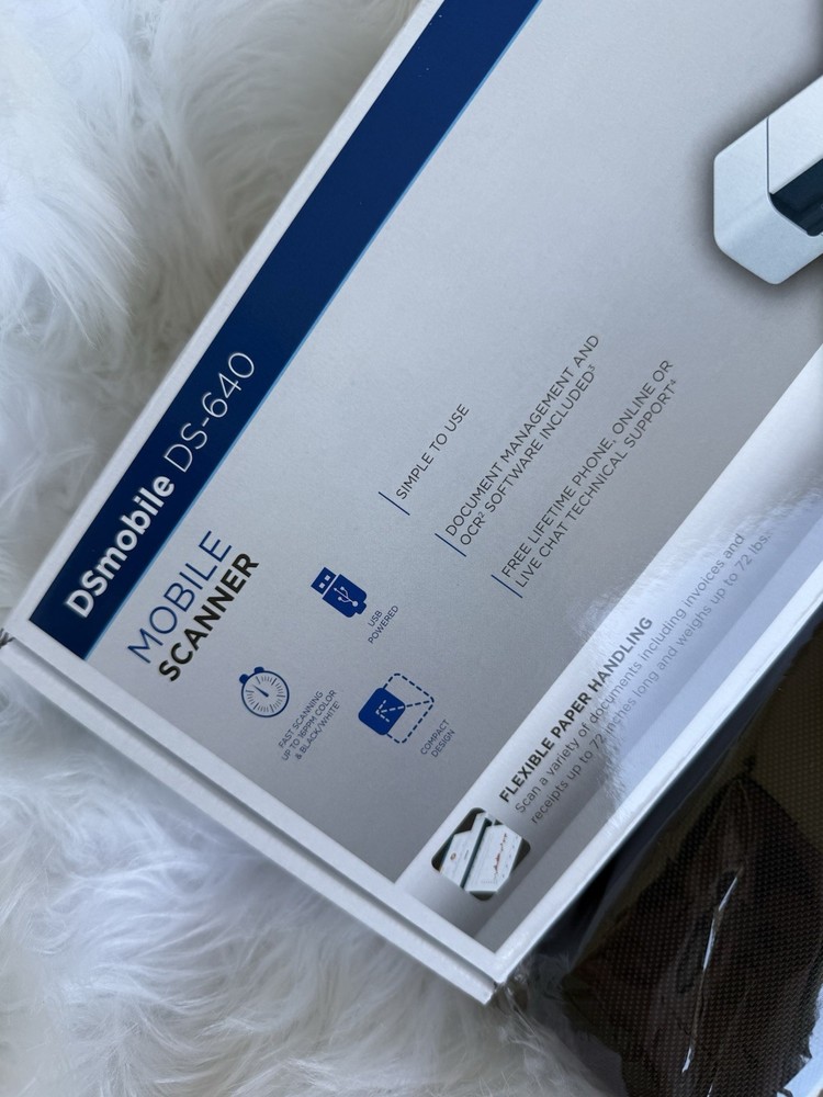 Brother DS-640 Compact Mobile Document Scanner 16ppm USB Mac PC Windows + Case