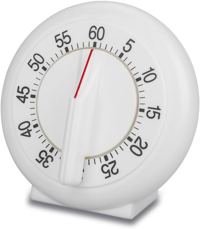Kitchen Timer Manual, 60 Minutes Round Shape Timer Cooking Ring Mechanical Count