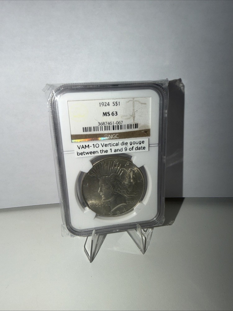 1924 PEACE DOLLAR NGC MS64 REALLY NICE