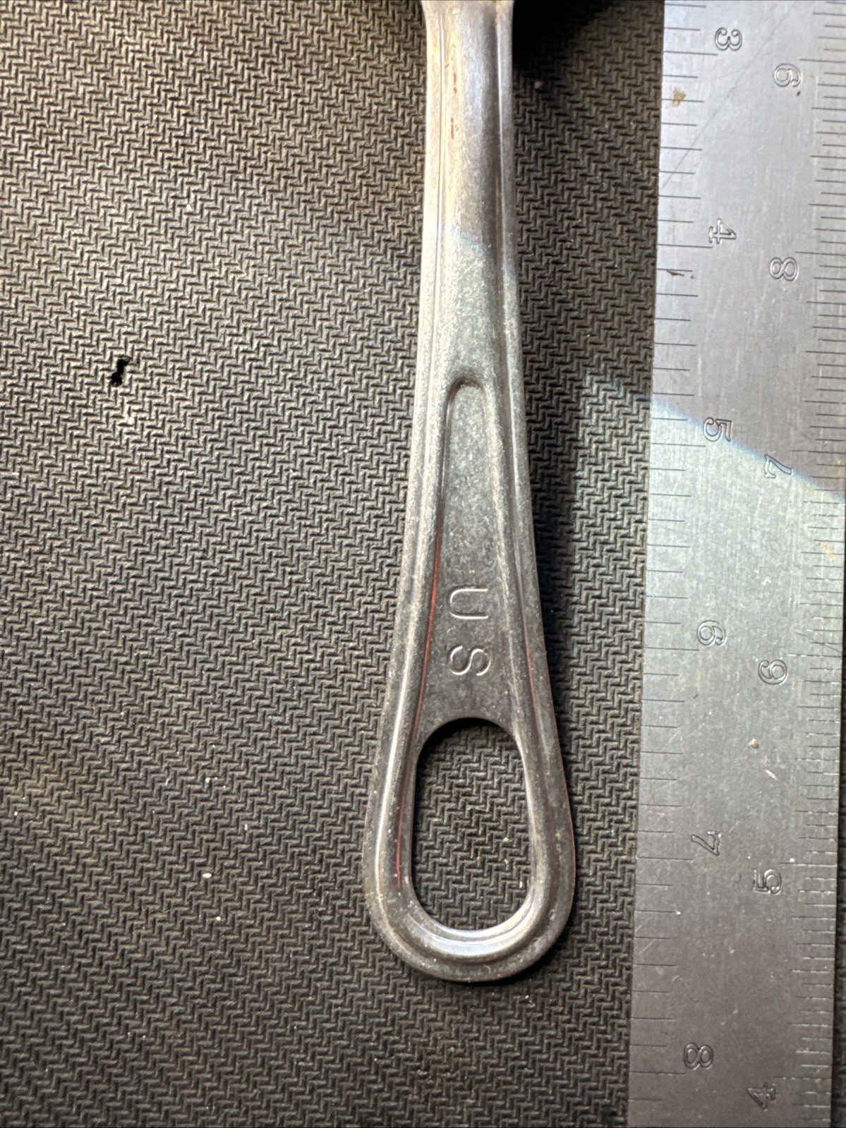 Vtg Utica Cut. Co. Us Army Mess Kit Spoon With Hole 7.5 " Long