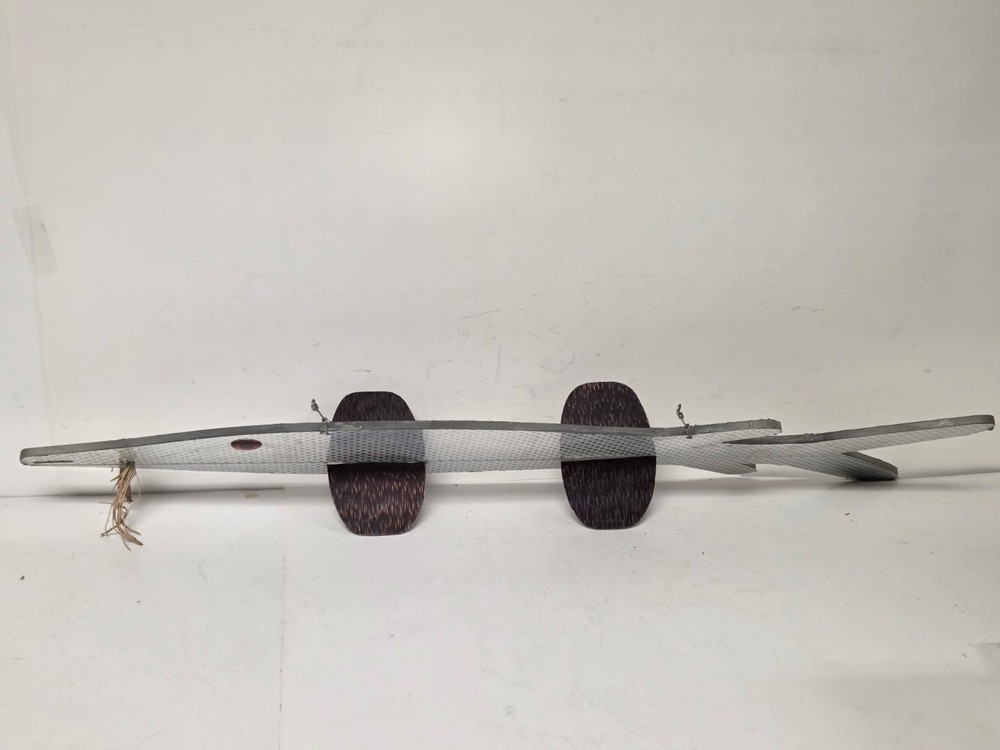 24" Silver Plexiglass Sturgeon Fish Spearing Decoy