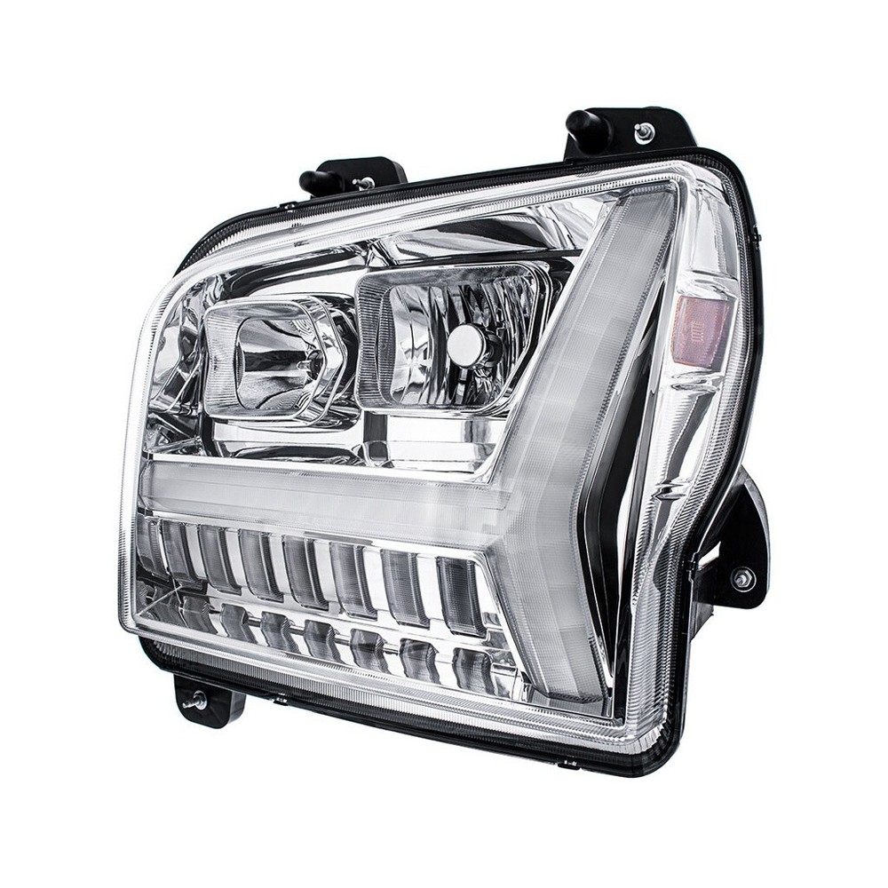 Chrome Kenworth W990 Headlight Assembly - Driver Side
