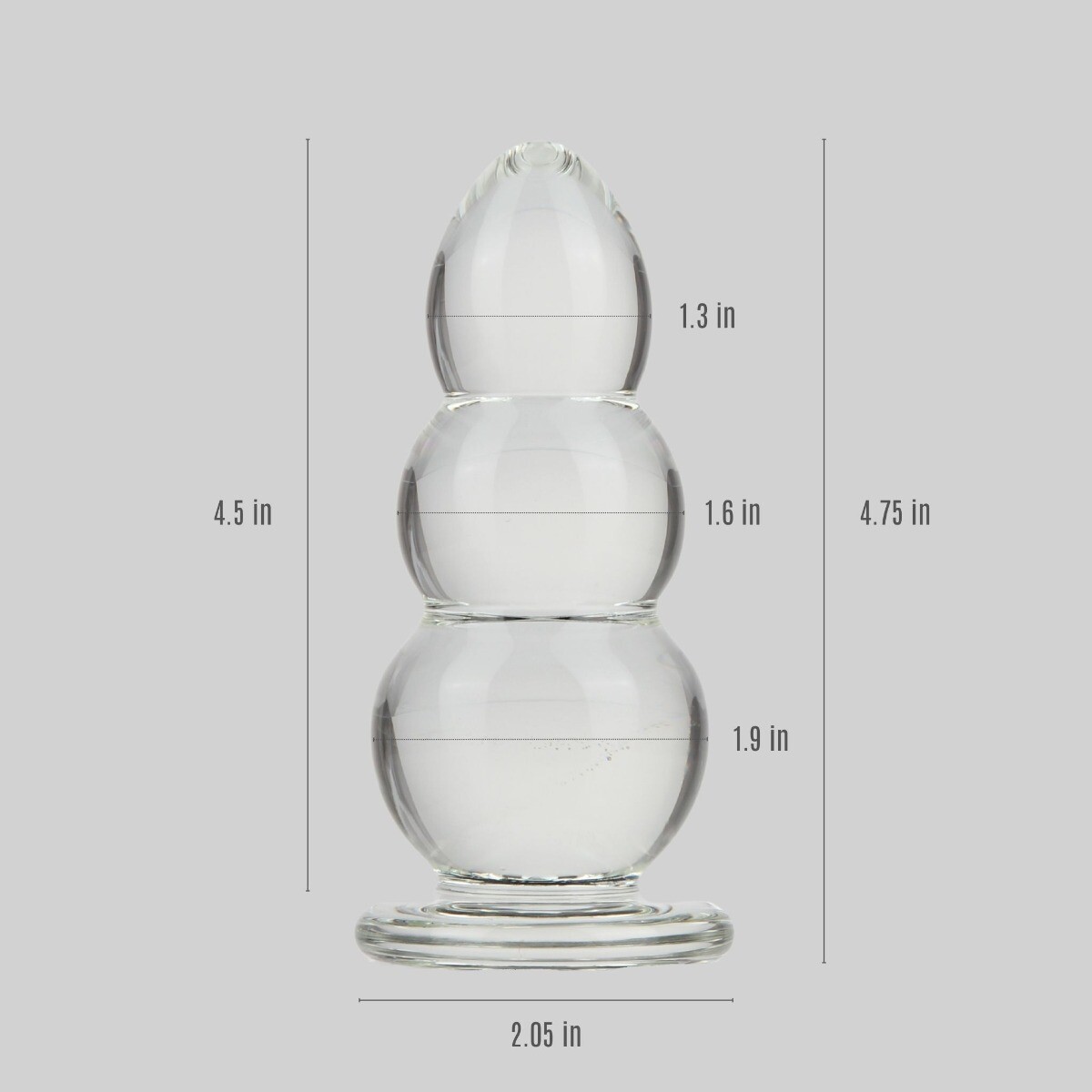 Glass Beaded Anal Dildo Butt Plug Beads Anal Stretching Training Sex Toys